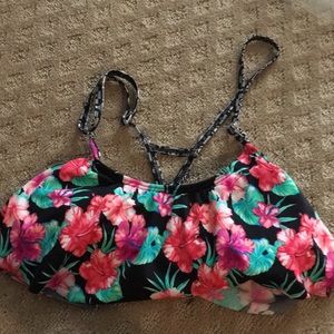 floral bikini top